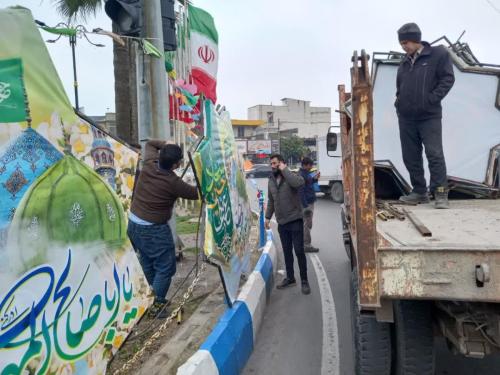 گزارش 7 12 1401 آذین بندی اعیاد شعبانیه 4 - آذین بندی به مناسبت اعیاد شعبانیه