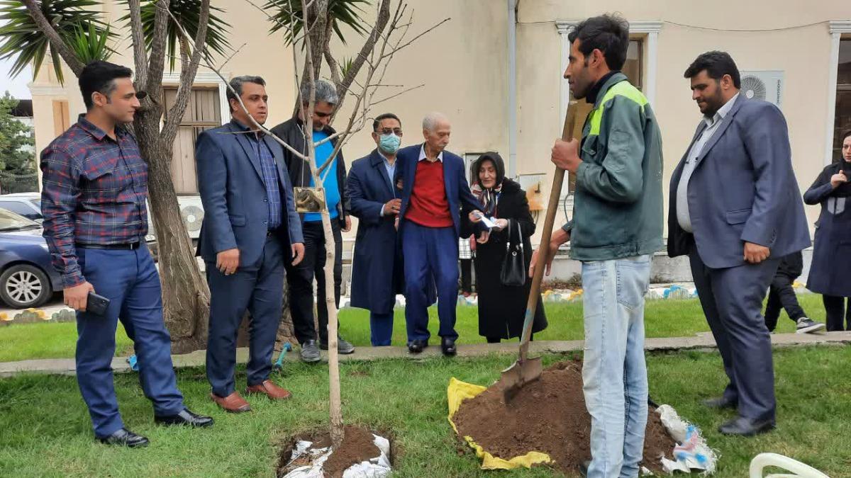 کاشت نهال به یاد نخستین شهردار 5 - کاشت نهال به یاد نخستین شهردارآمل